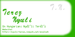 terez nyuli business card